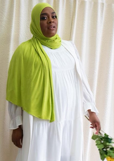 Chartreuse - XL Jersey Knit Hijab