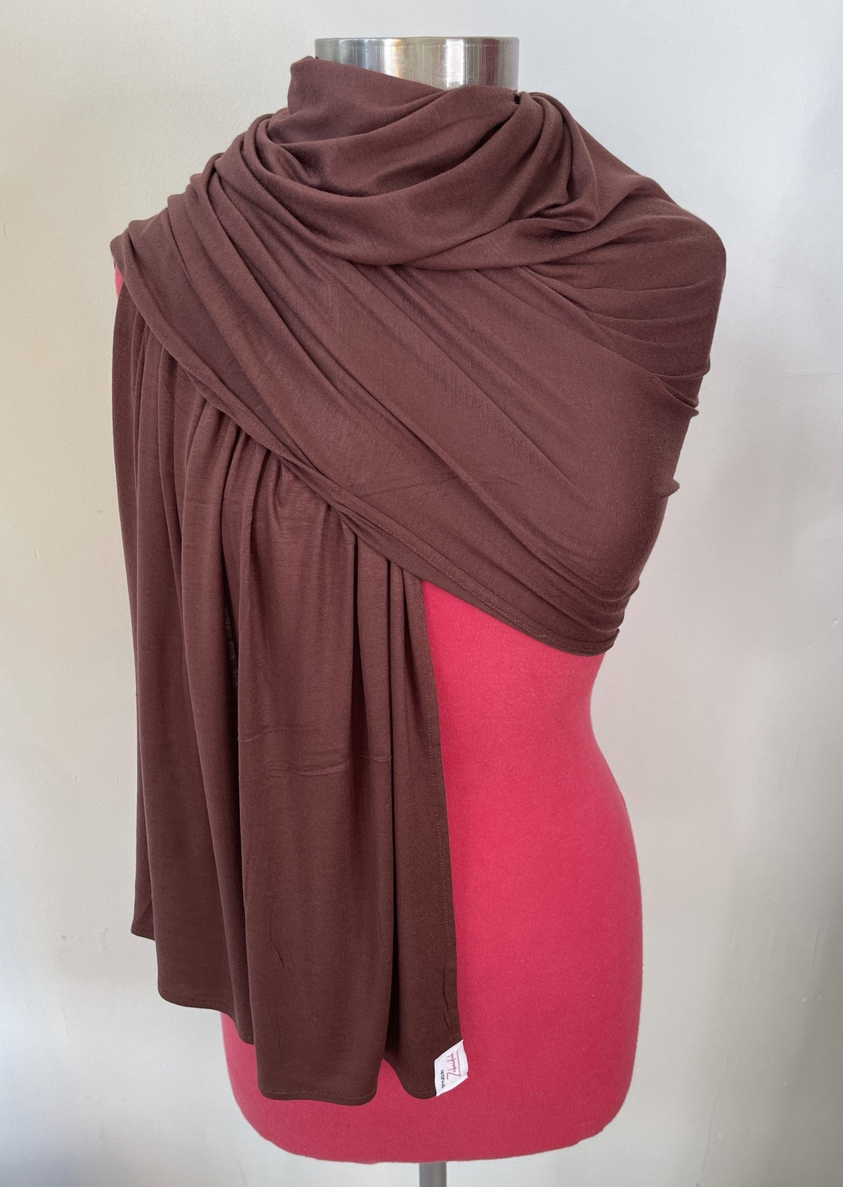 Dark Chocolate - XL Jersey Knit Hijab