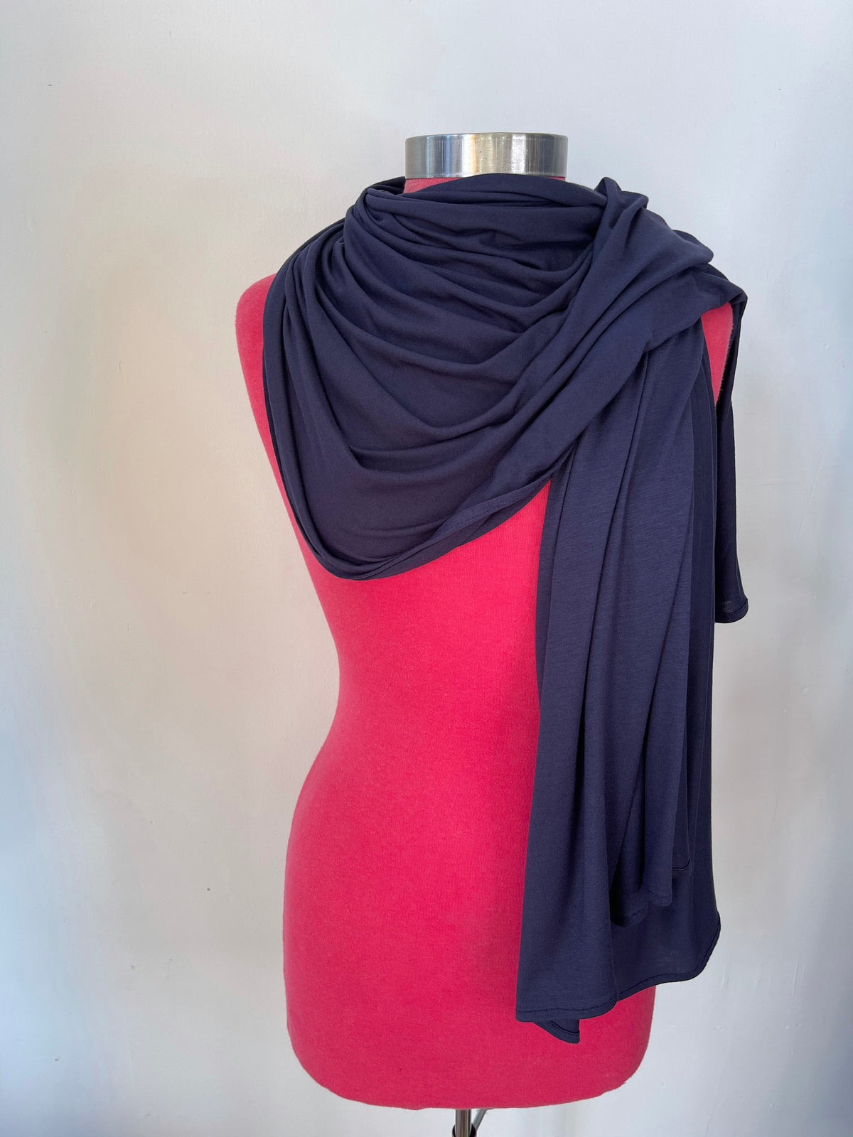 Navy - XL Jersey Knit Hijab