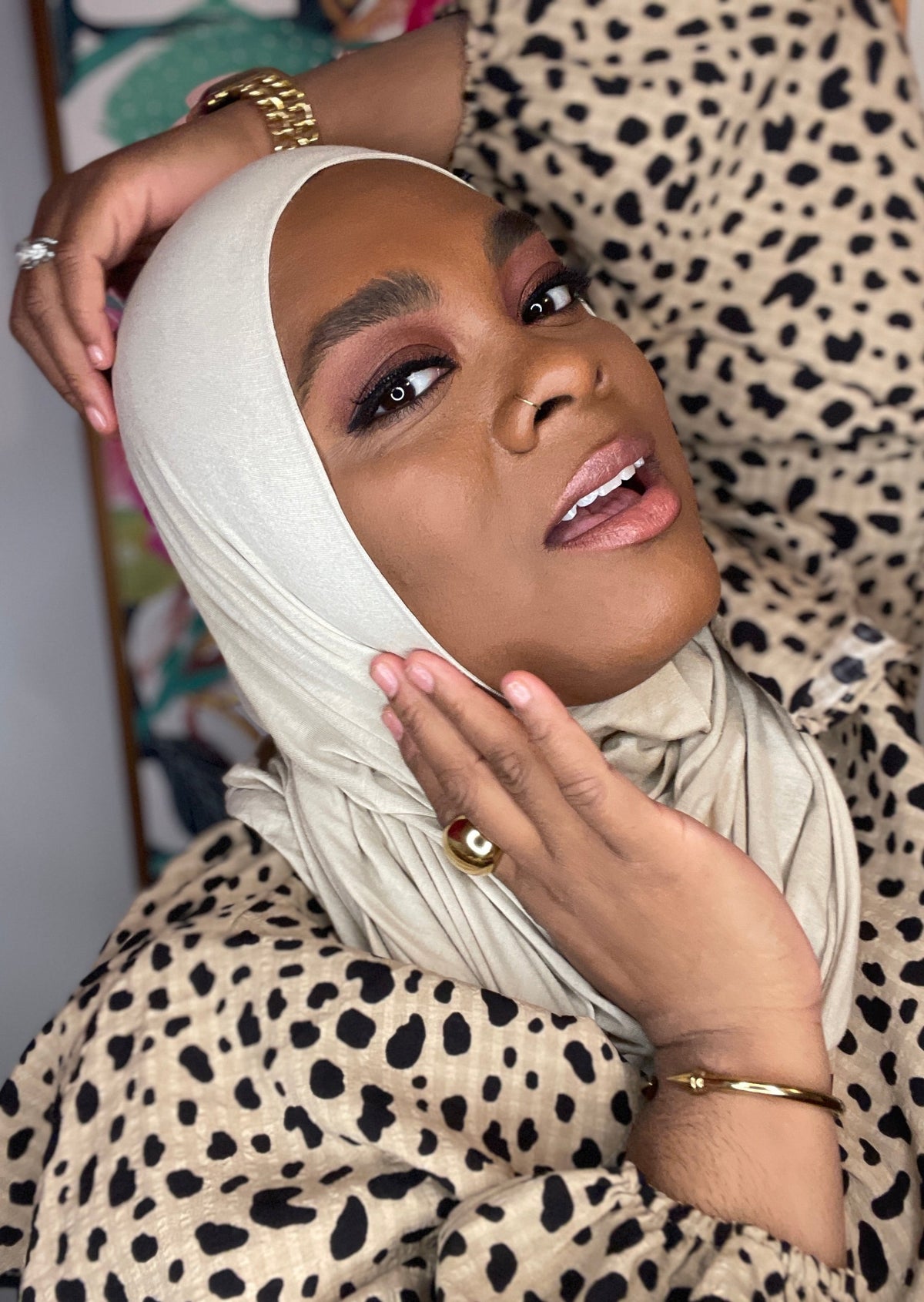 Khaki - XL Jersey Knit Hijab